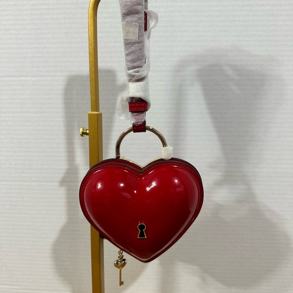 kate spade Handbags - Kate Spade Key to My Heart-Shaped Red Wristlet